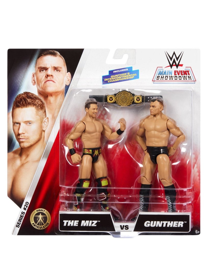 WWE Main Event Showdown - The Miz vs Gunther Action Figures