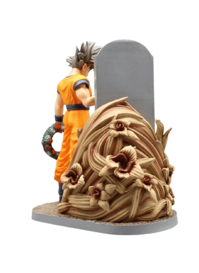 Anime Dragon Ball Z Son Goku mourn over Toriyama Akira's death Figure Statue Toy