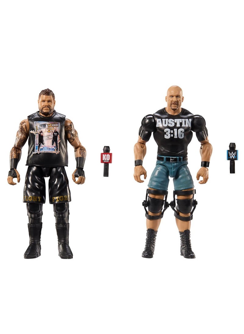 WWE Main Event Showdown - Kevin Owens vs Steve Austin Action Figures