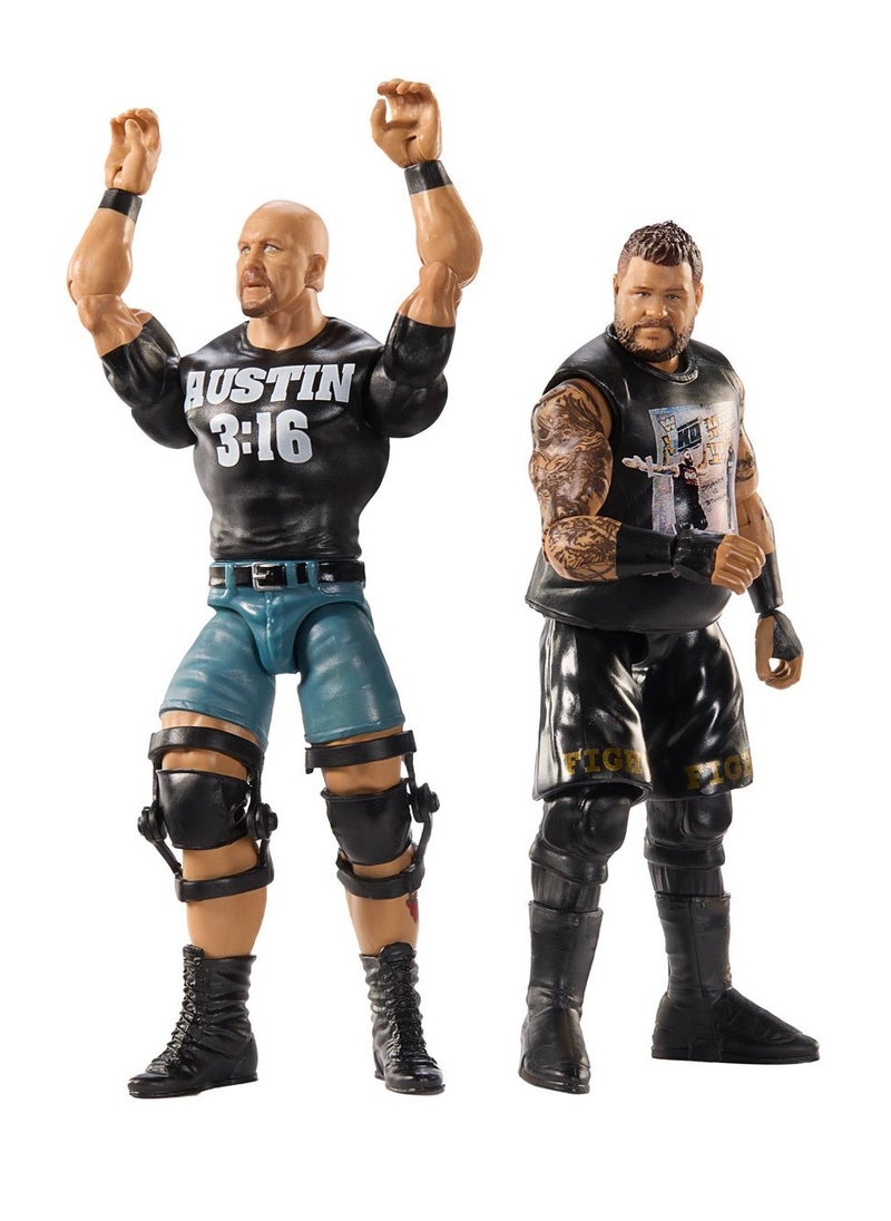 WWE Main Event Showdown - Kevin Owens vs Steve Austin Action Figures