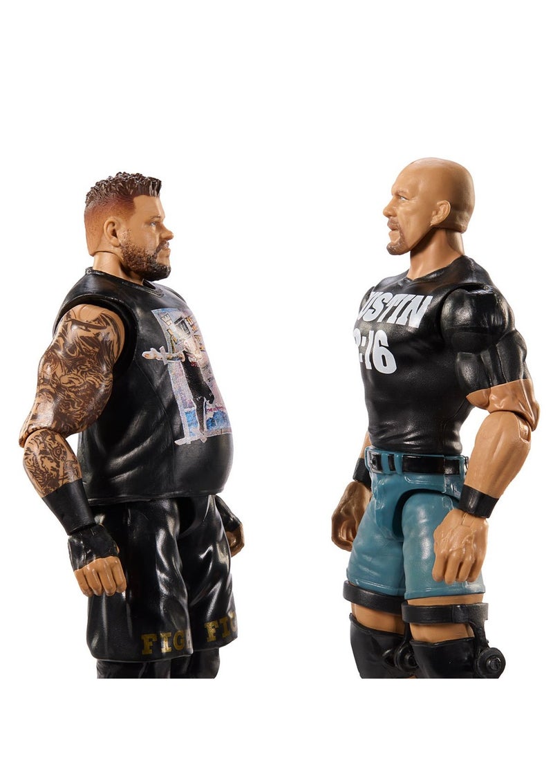 WWE Main Event Showdown - Kevin Owens vs Steve Austin Action Figures