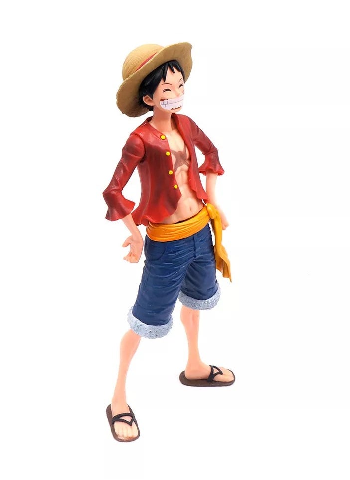 Anime One Piece Changing Face Toy Luffy Action Figure Model