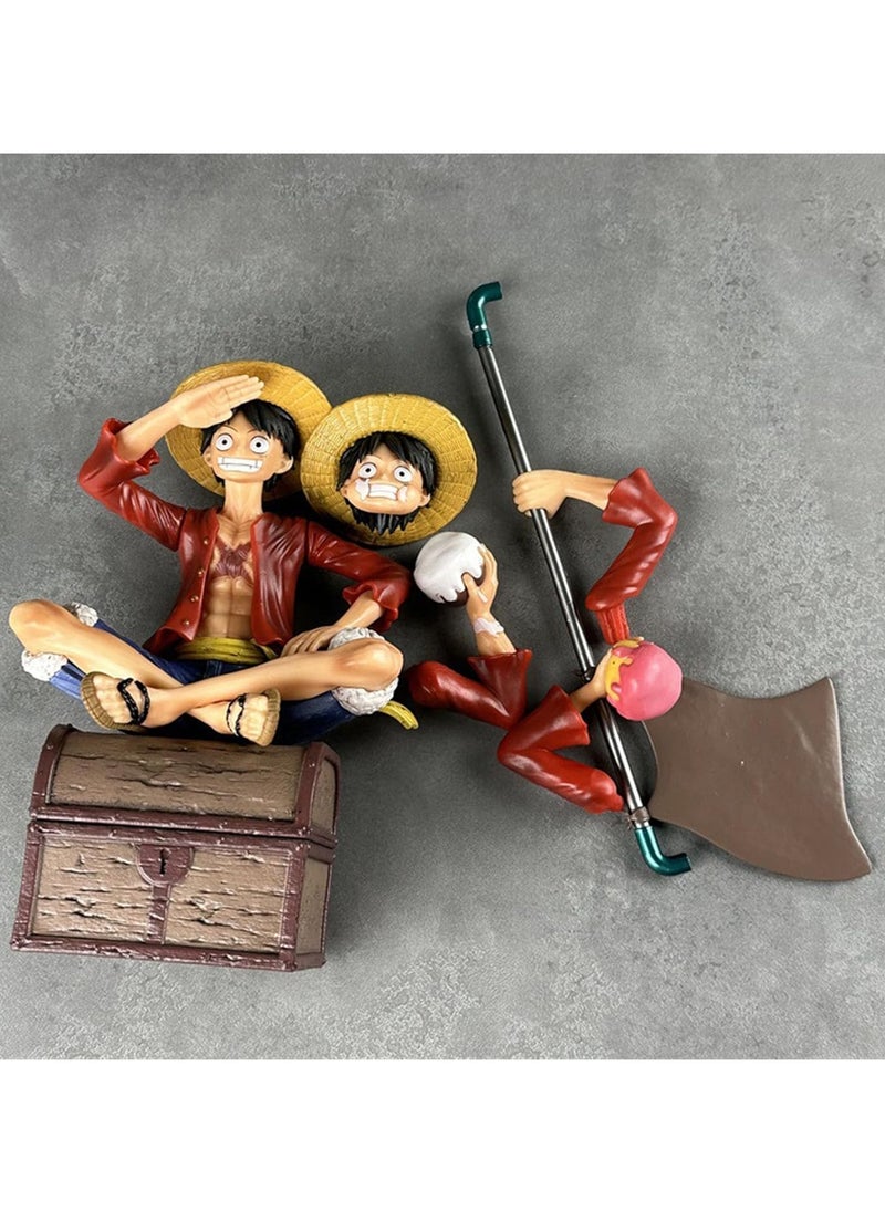 Monkey D. Luffy Figure-Anime Resonance Luffy Statue Figure Collection Home Decoration Gift Model Toy Anime Figure