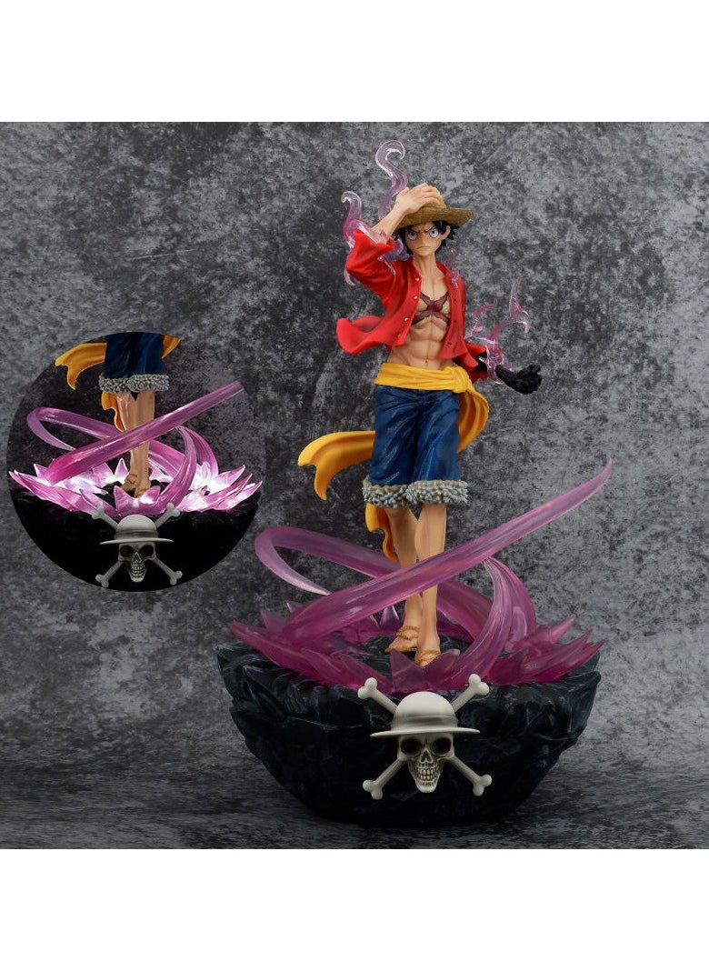 Hot-Blooded Luffy Can Shine Statue One Pieces Role Model Anime Souvenir toy action figures