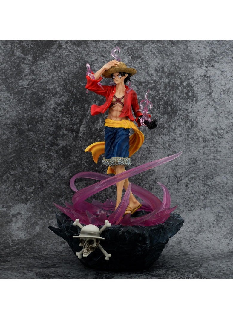 Hot-Blooded Luffy Can Shine Statue One Pieces Role Model Anime Souvenir toy action figures