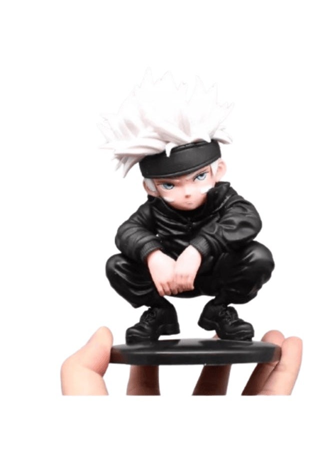 Anime Jujutsu Kaisen Manga Gojo Satoru Kid Face Figure PVC Collection Toy