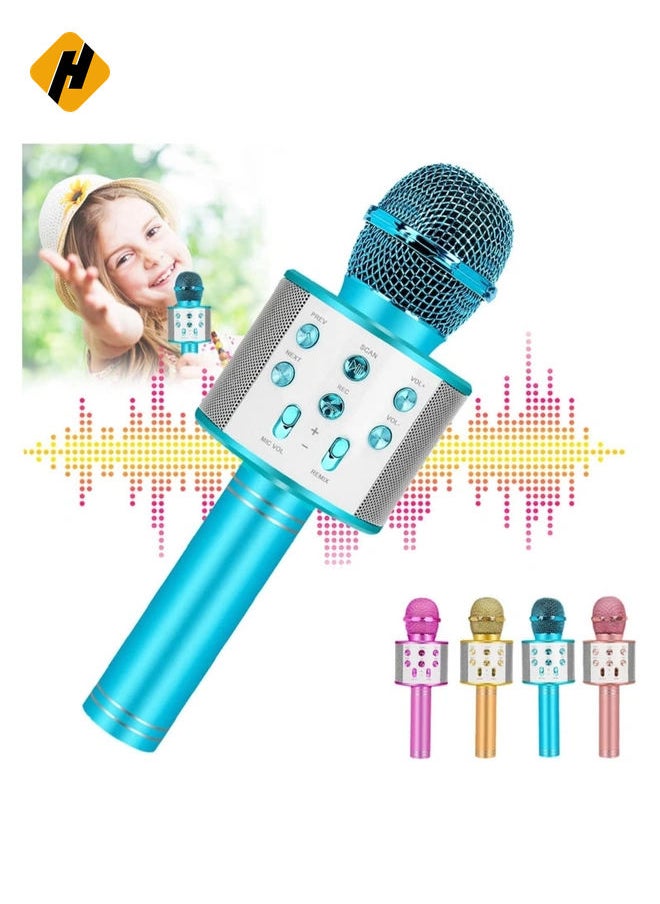 Bluetooth Karaoke Microphone Wireless Portable Singing Microphone for Kids Adults Karaoke Machine for Kids Toys Birthday Gifts Ideas