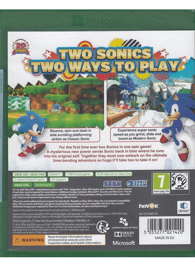 Sonic Generations - Classics (Xbox 360)