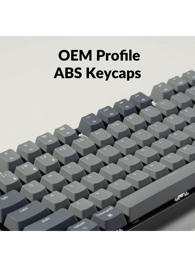 Keychron K8 Tenkeyless Wireless Mechanical Keyboard for Mac, White Backlight, Bluetooth, Multitasking, Type-C Wired Gaming Keyboard for Windows with Gateron G Pro Red Switch