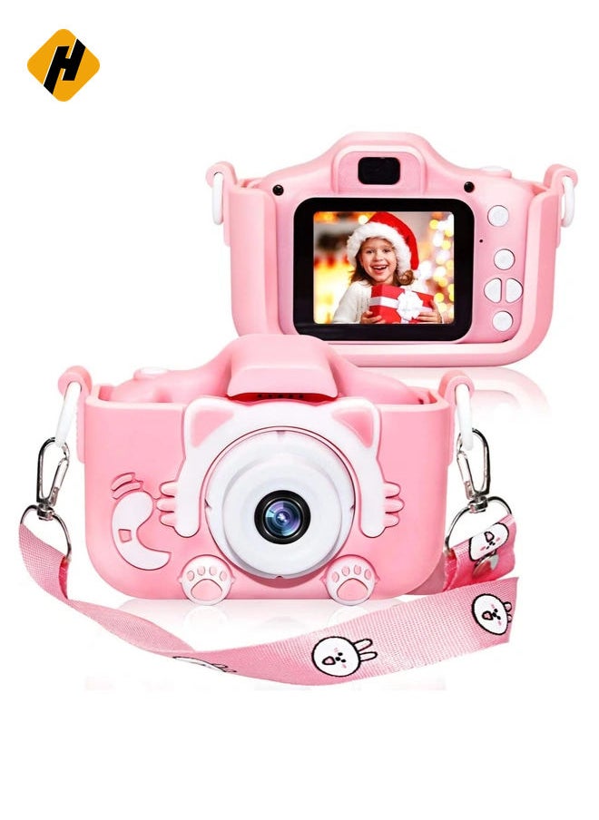 Kids Digital Camera for Girls and Boys, Kids Children Selfie Photo Video Camera Camcorder with 32 or 16GB SD Card, Gifts for Girls and Boys Age 3 4 5 6 7 8 9 10 11 12 13 Years Old