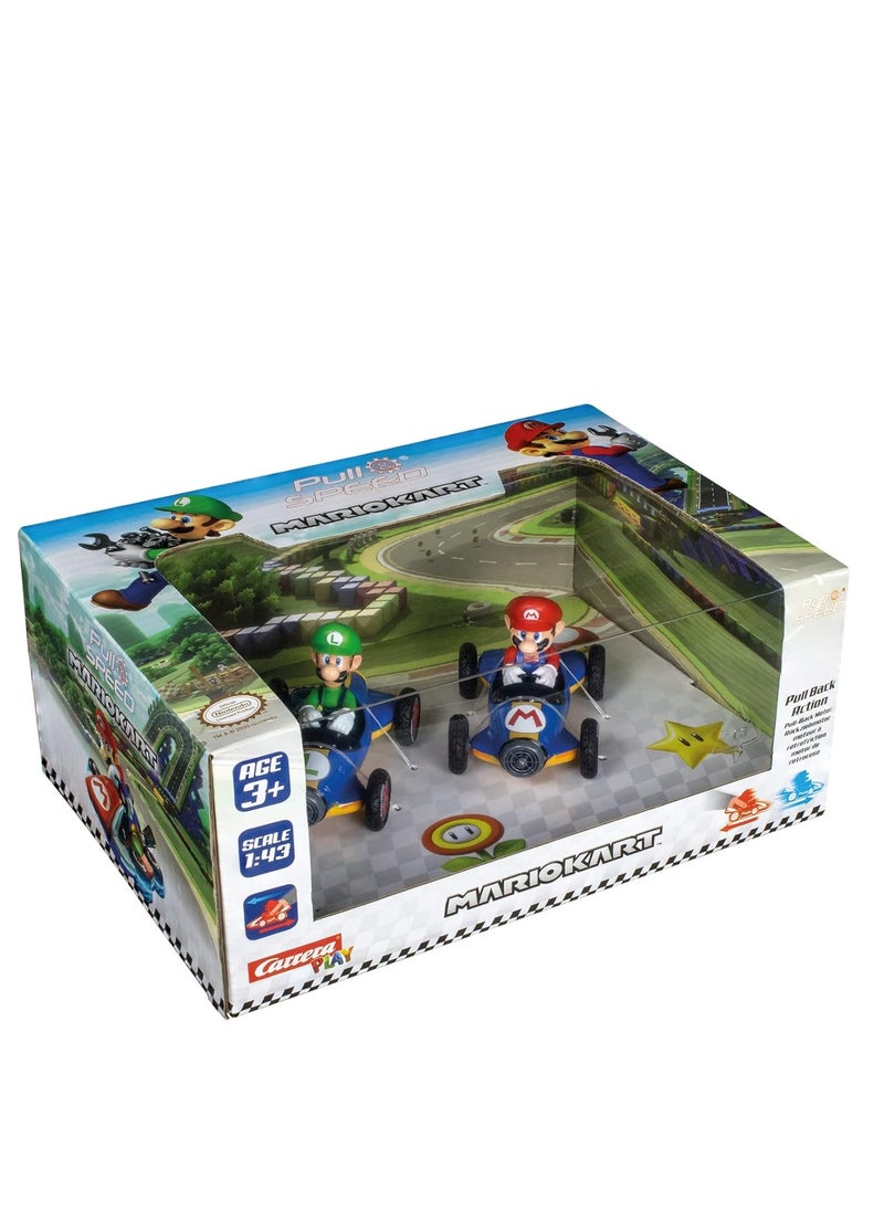 Carrera Pull N Speed Mario Kart Mach8 Twinpack