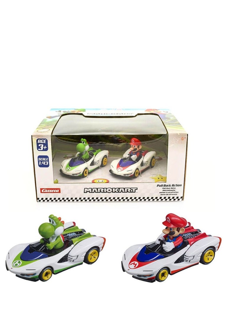 Carrera Pull N Speed Mario Kart P-Wing Twinpack