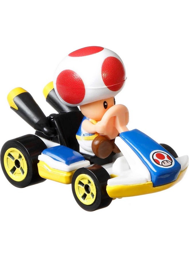 Mario Kart Toy Vehicle 4-Pack, Collectible Set Of 4 Fan-Favorite Characters Includes First-Appearance Diddy Kong In Mach 8