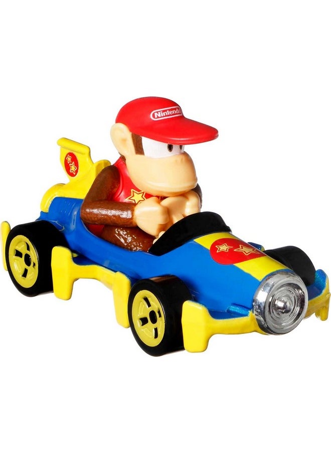 Mario Kart Toy Vehicle 4-Pack, Collectible Set Of 4 Fan-Favorite Characters Includes First-Appearance Diddy Kong In Mach 8