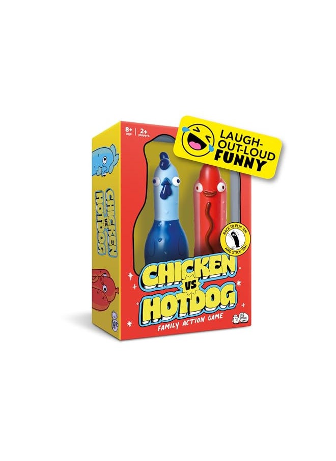 Big Potato Chicken vs Hotdog: The Ultimate Challenge Party Game for Flipping-Fun Families, Board Game for Game Nights