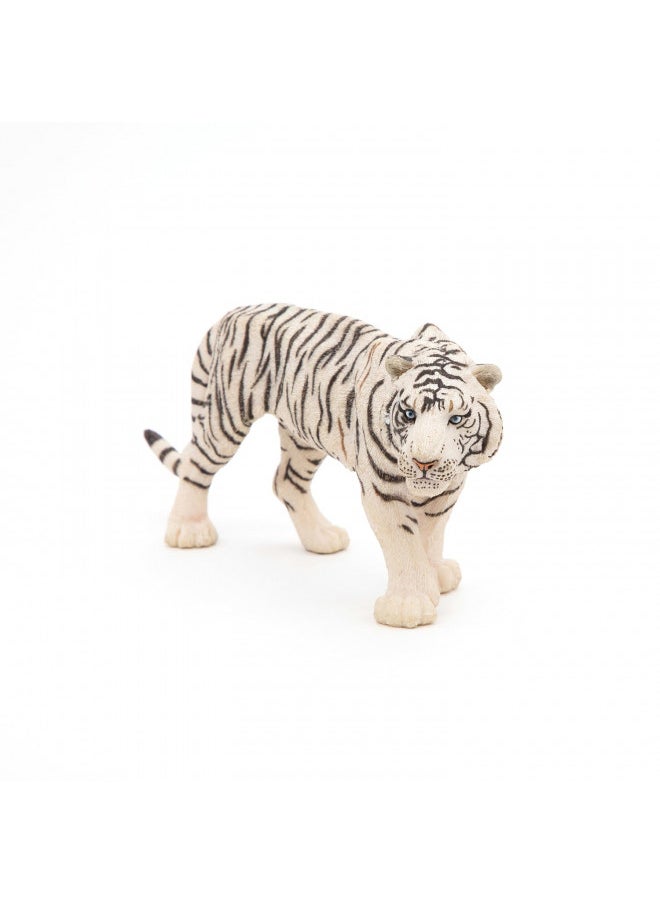 Papo -Hand-Painted - Figurine -Wild Animal Kingdom - White Tiger -50045 -Collectible - for Children - Suitable for Boys and Girls- from 3 Years Old