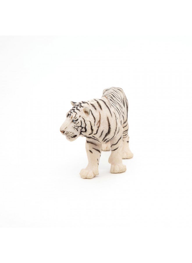 Papo -Hand-Painted - Figurine -Wild Animal Kingdom - White Tiger -50045 -Collectible - for Children - Suitable for Boys and Girls- from 3 Years Old