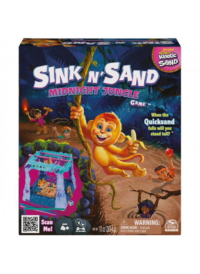 Spin Master Games Sink N Sand, Midnight Jungle Amazon Exclusive Kids Board Game with Kinetic Sand for Sensory Fun Gift Idea, for Preschoolers and Kids Ages 4 and up