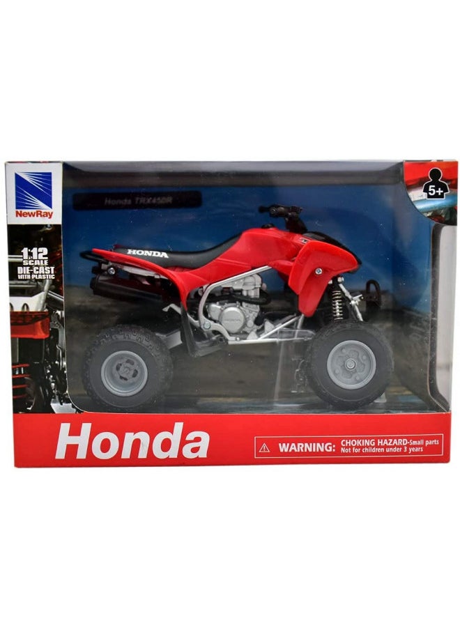 New-Ray Toys 1:12 Scale Replica - TRX450R - Red 57093A