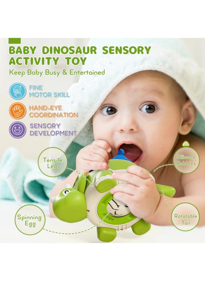 1 Year Old Toys - Montessori Dinosaur Toys One Year Old Boy Birthday Gift, Sensory Pop Pull String Fidget Spinner Toy, Educational Developmental Baby Toys 12-18 Months, Stocking Stuffers for Kids