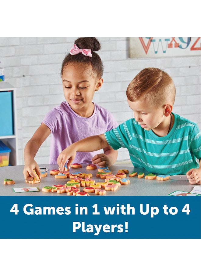 Learning Resources Goodie Games ABC Cookies - 4 Games in 1, Ages 3+ Toddler Learning Toys, ABC Games for Toddlers, Preschool Games, Alphabet Learning Games, Math for Preschoolers