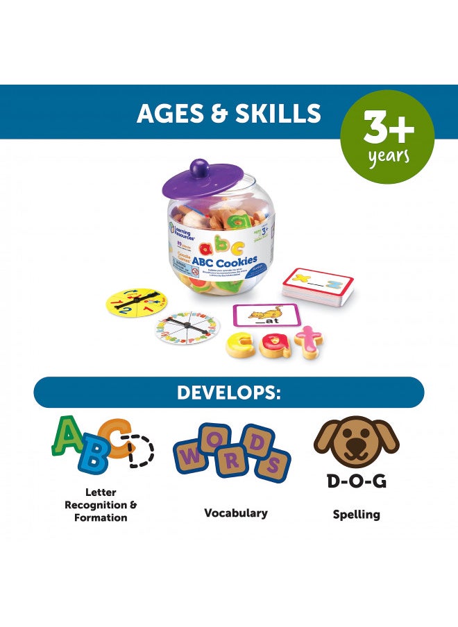 Learning Resources Goodie Games ABC Cookies - 4 Games in 1, Ages 3+ Toddler Learning Toys, ABC Games for Toddlers, Preschool Games, Alphabet Learning Games, Math for Preschoolers