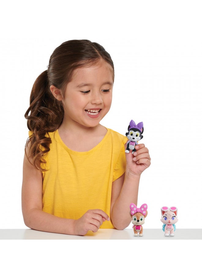 Disney Junior Minnie Mouse Polka Dot Pets 3-Pack Figures, Officially Licensed Kids Toys for Ages 3 Up, Amazon Exclusive