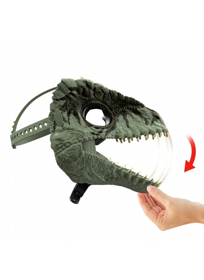 Jurassic World Toys Dominion Giganotosaurus Dinosaur Mask, Movie-Inspired Role Play Toy with Opening Jaw & Realistic Design