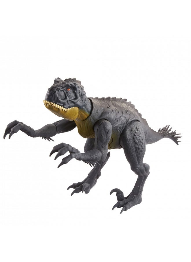 Jurassic World Toys Slash N Battle Scorpios Rex Action & Sound Dinosaur Figure Camp Cretaceous with Movable Joints, Slashing & Tail Whip Motions & Roar Sound, Kids Gift Ages 4 Years & Up