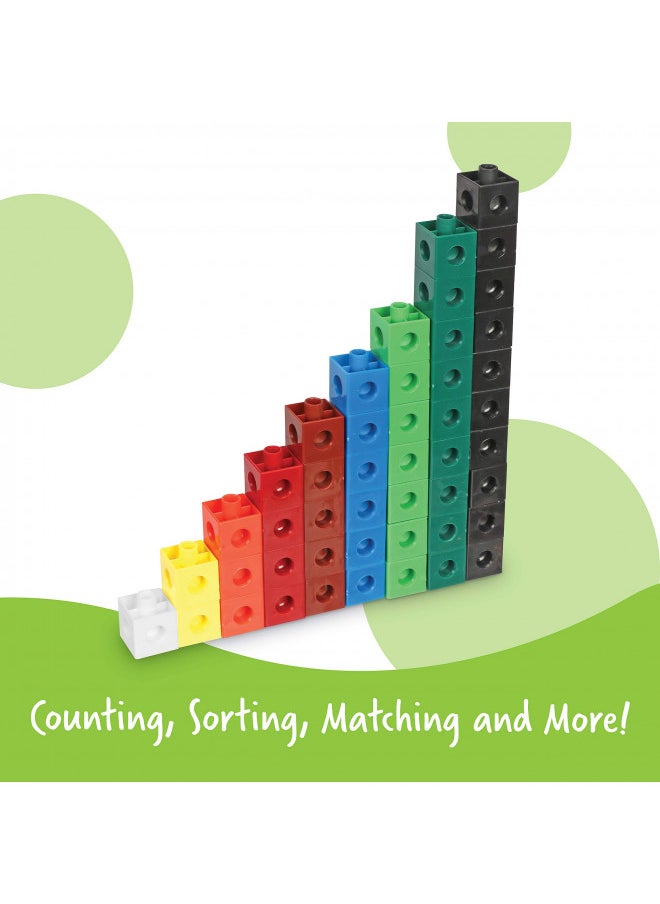 Learning Resources Snap Cubes - 100 Pieces, Ages 5+ Homeschool and Classroom Supplies, Educational Counting Toy, Math Games for Kids, Teacher Aids