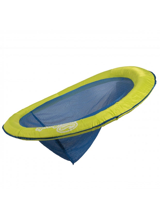 SwimWays Spring Float Papasan - Mesh Float for Pool or Lake - Light Blue/Lime