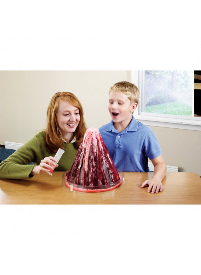 Learning Resources Erupting Volcano Model, Fun Science Learning, Homeschool, Cross-Section Model with Foaming Lava, Ages 6+