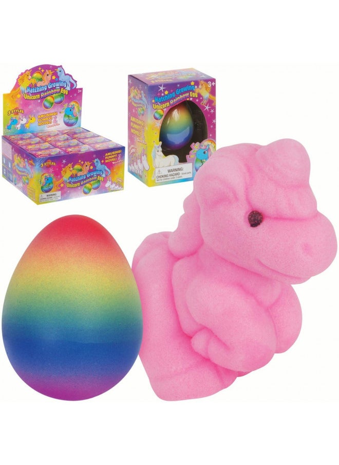 Playmaker Toys Hatching Growing Unicorn Rainbow Egg 2.5