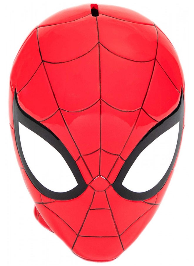 Marvel Spiderman Ceramic Coin Bank Kids Décor Money Saving Piggy Bank (Official Marvel Product)