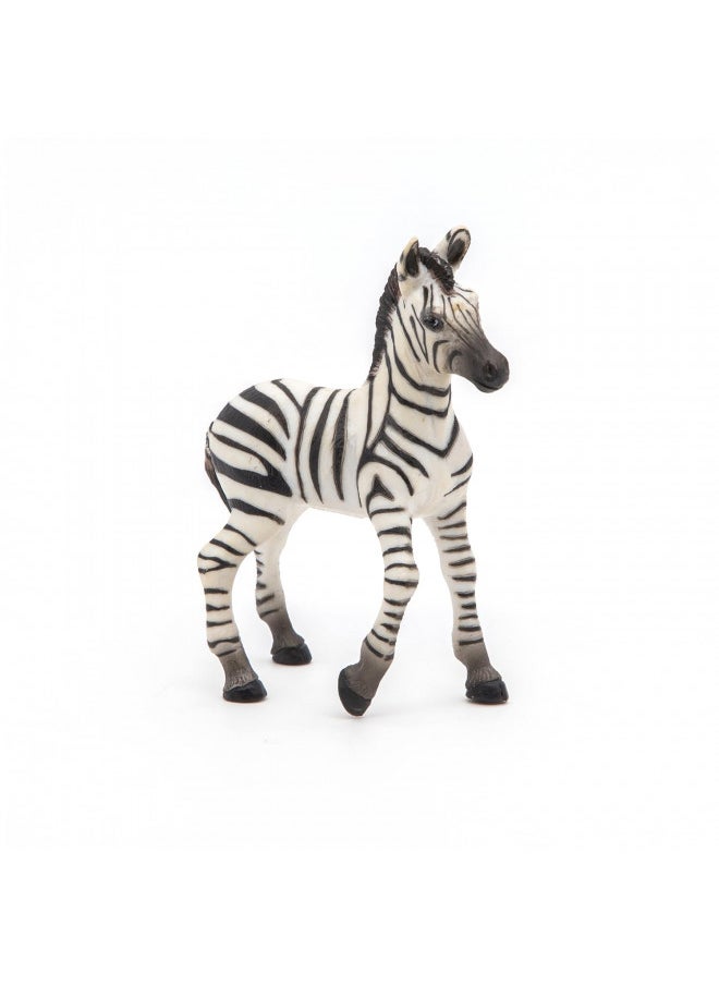 Papo -Hand-Painted - Figurine -Wild Animal Kingdom - Zebra Foal -50123 -Collectible - for Children - Suitable for Boys and Girls- from 3 Years Old