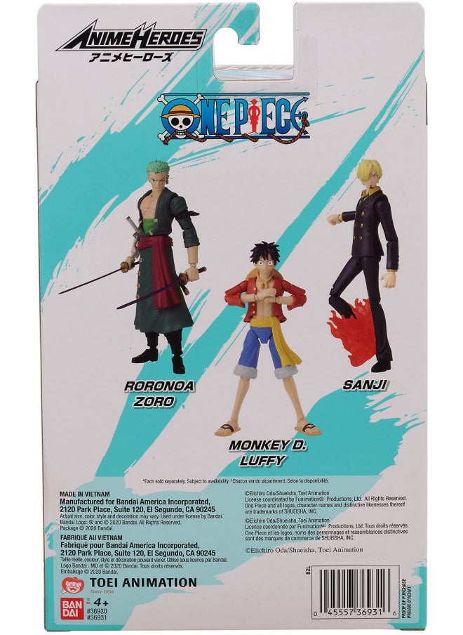 Anime Heroes One Piece Monkey D. Luffy Action Figure 36931