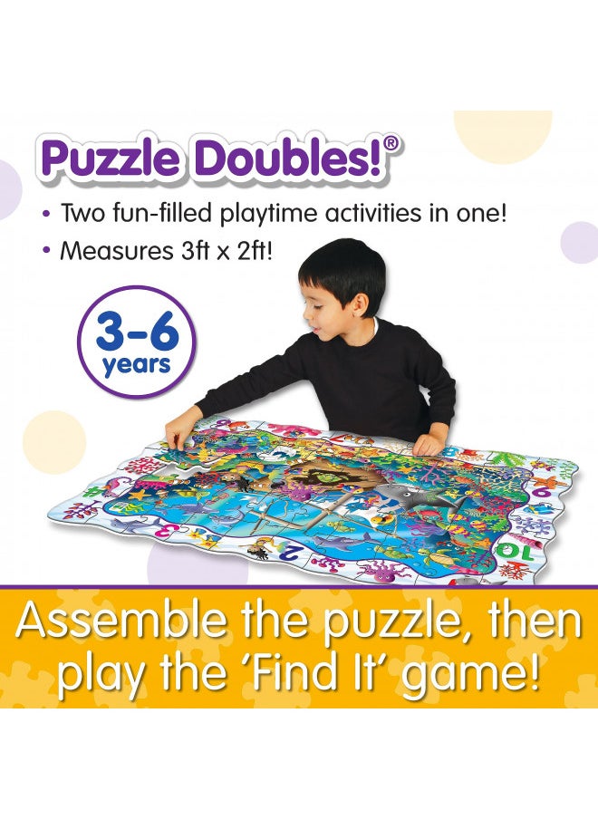 The Learning Journey Puzzle Doubles - Find It! 123 - STEM Preschool Toys & Gifts for Boys & Girls Ages 3 and Up, 24