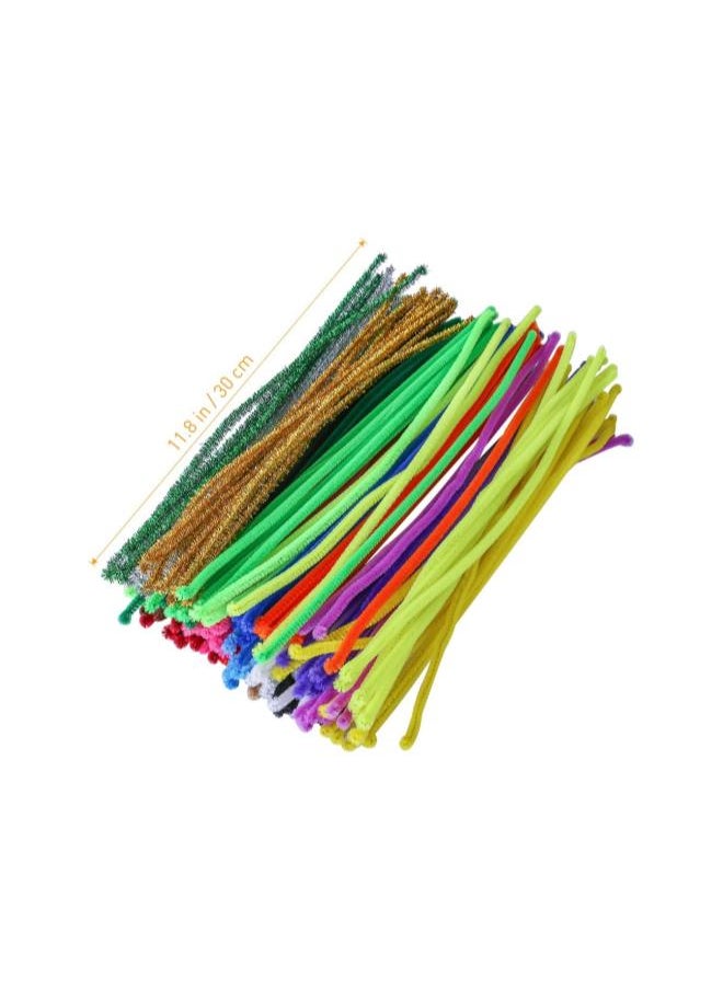 200pcs Pipe Cleaners Chenille Stems for DIY Arts Crafts 30cm Assorted Colors