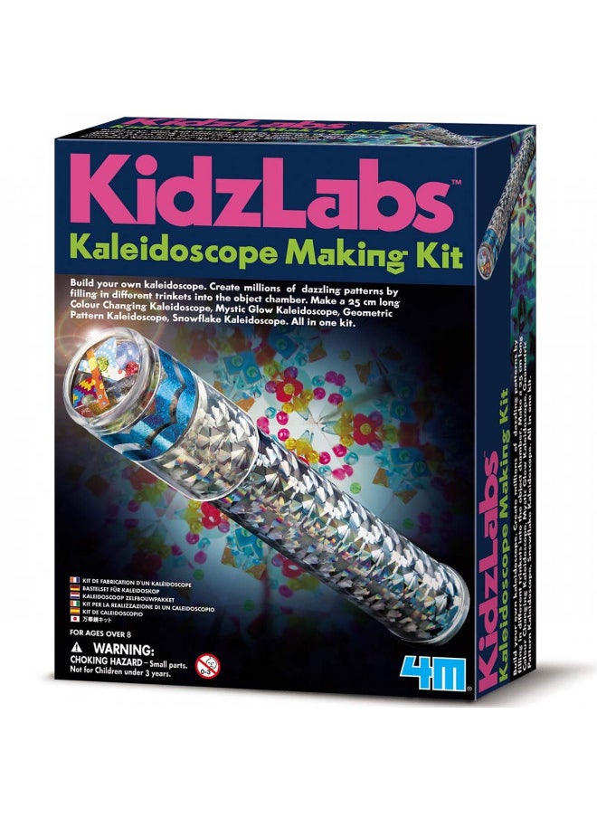 4M Kidzlabs Kaleidoscope Making Kit - Optical Light Physics Stem Toys Craft Gift for Kids & Teens, Boys & Girls (3435)