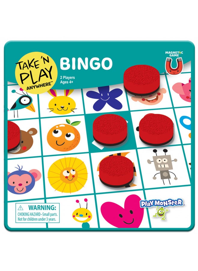 Take N Play Anywhere Bingo - Magnetic Pieces in Magnetic Travel Friendly Tin for Fun on the Go- For Ages 4+