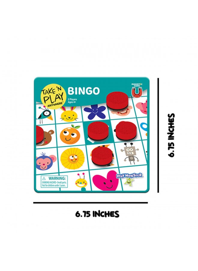 Take N Play Anywhere Bingo - Magnetic Pieces in Magnetic Travel Friendly Tin for Fun on the Go- For Ages 4+