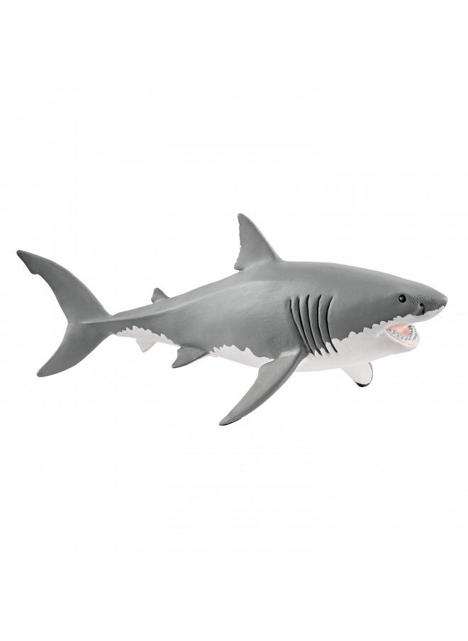 Schleich Wild Life, Animal Figurine, Animal Toys for Boys and Girls 3-8 Years Old, White Shark, Ages 3+