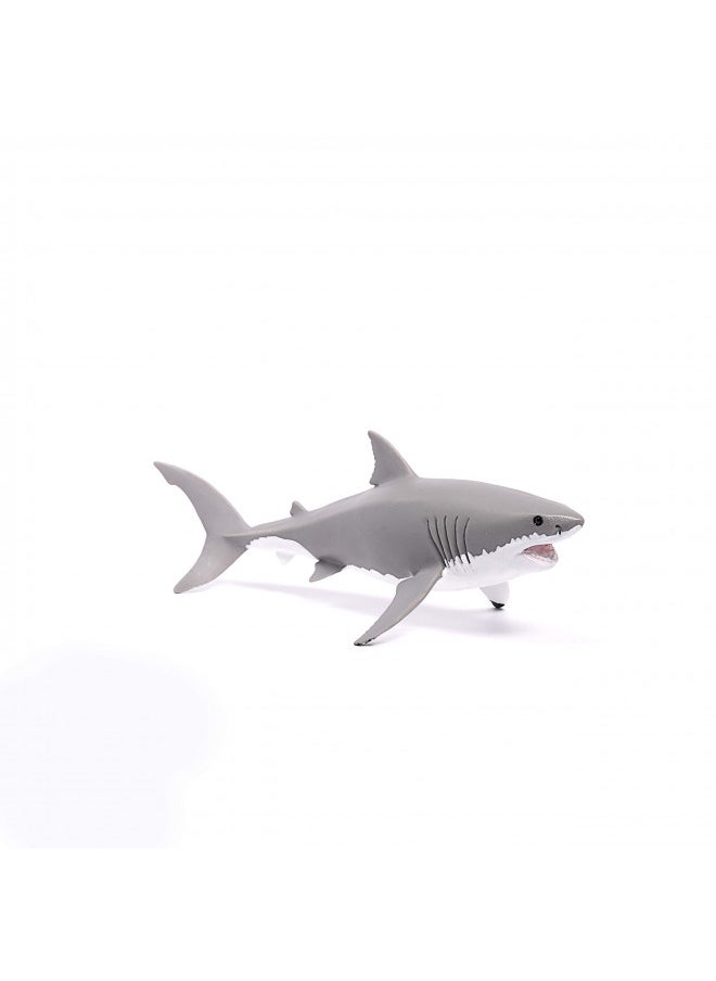 Schleich Wild Life, Animal Figurine, Animal Toys for Boys and Girls 3-8 Years Old, White Shark, Ages 3+