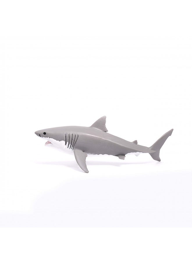 Schleich Wild Life, Animal Figurine, Animal Toys for Boys and Girls 3-8 Years Old, White Shark, Ages 3+