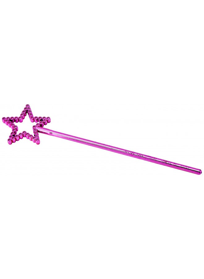 Silver & Pink Mini Plastic Star Wands (24cm) 8 Count - Perfect for Magical Celebrations