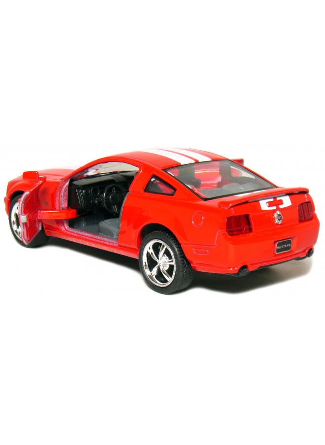 KiNSMART 2006 Ford Mustang GT Hardtop 1/38 Scale Diecast Car (Stripe red)