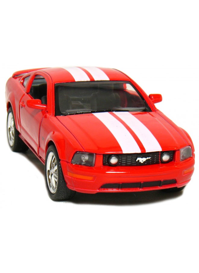 KiNSMART 2006 Ford Mustang GT Hardtop 1/38 Scale Diecast Car (Stripe red)