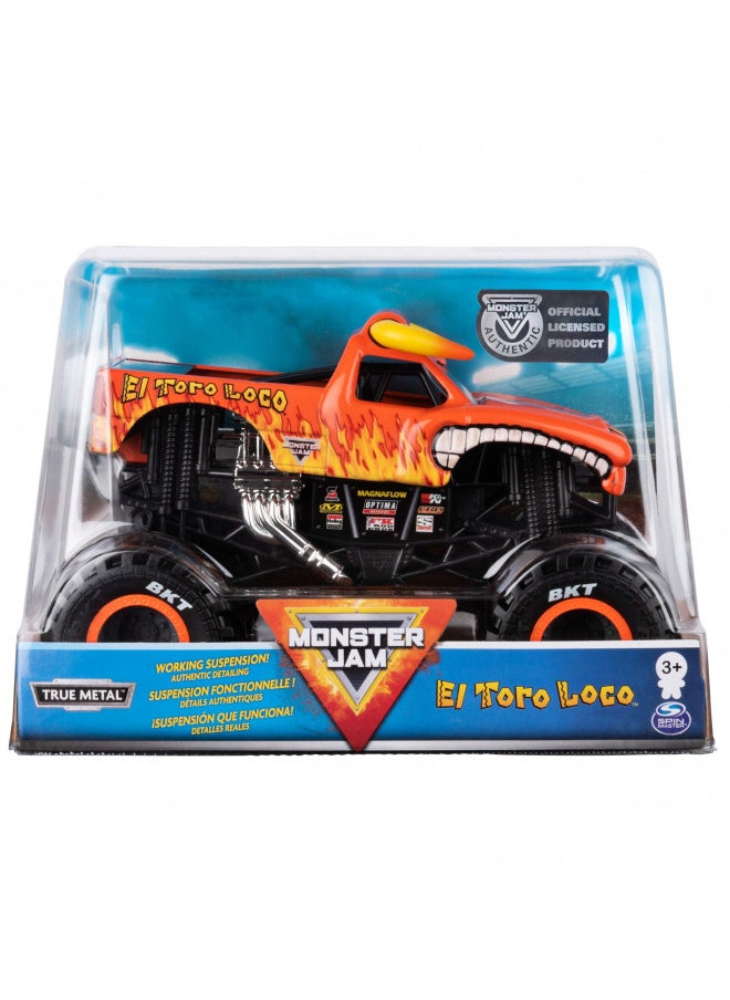 Monster Jam Official El Toro Loco Monster Truck Die-Cast Vehicle, 1:24 Scale