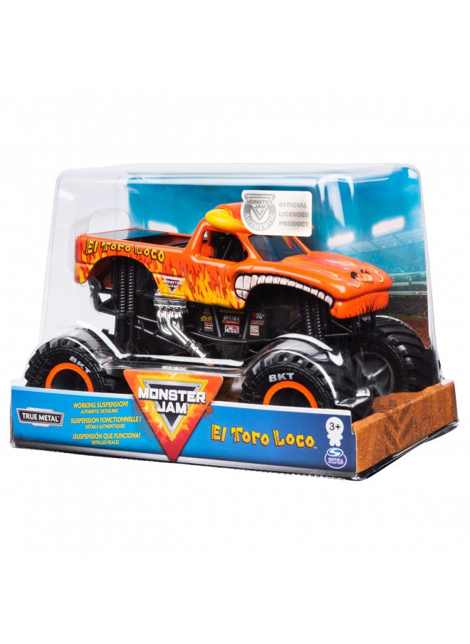 Monster Jam Official El Toro Loco Monster Truck Die-Cast Vehicle, 1:24 Scale