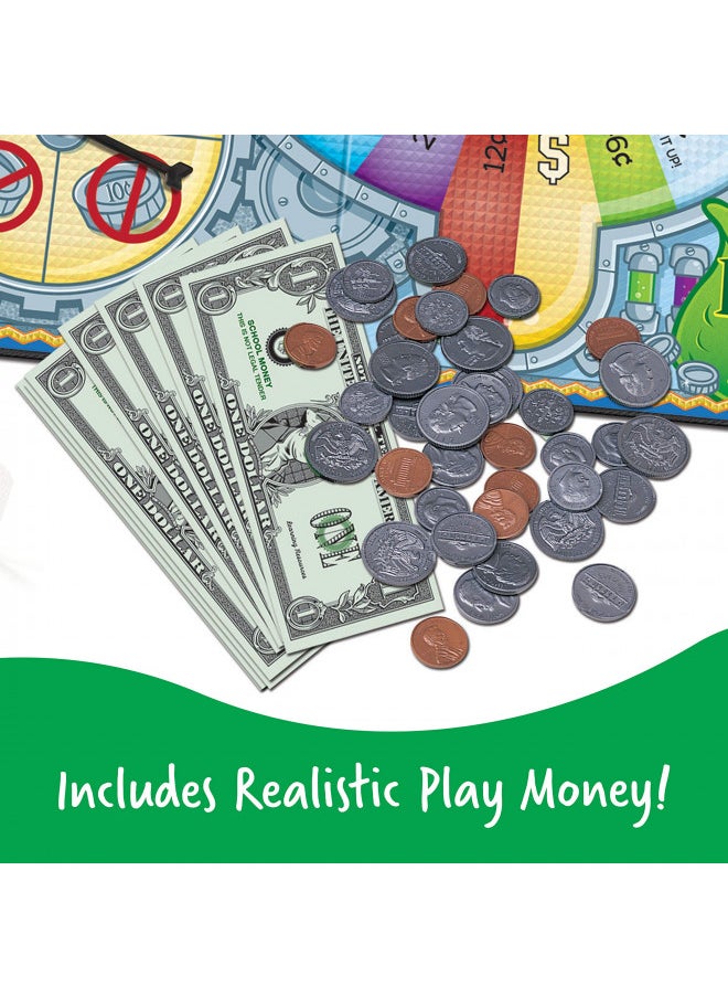 Learning Resources Money Bags Coin Value Game - Ages 7+ Fun Games for Kids, Develops Math Skills and Recognition, Educational Play Kids For 2 to 4 Players